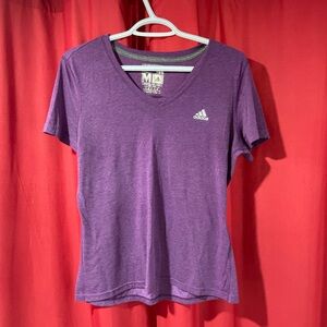 Adidas Women's Short Sleeve Purple Tee